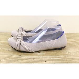 Rothy's Flats Womens 11.5 Tan Beige The Knot Ballet Flats Slip Ons Shoes